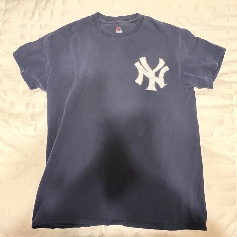 Majestic Medium Navy Blue Aaron Judge T-shirt